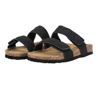 Sandale CRUZ "Liland", Damen, Gr. 37, schwarz, Polyurethane, Rindsleder, Schuhe Schlappen Pantolette, mit praktischem Klettverschluss (63816622-37) schwarz