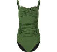 Badeanzug CRUZ "Nicola", Damen, Gr. 46, grün, 87% Nylon, 13% Elasthan, unifarben, Badeanzüge Badeanzug, in tollem Design (61857604-46) grün