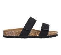 Sandale CRUZ "Liland", Damen, Gr. 39, schwarz, Polyurethane, Rindsleder, Schuhe Schlappen Pantolette, mit praktischem Klettverschluss (63816622-39) schwarz