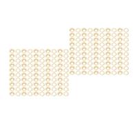 Cryfokt 100-teiliges Messing-Ösen-Set mit 18 Mm Innendurchmesser für -Projekte aus Stoff, Leder und Metall, Inklusive Unterlegscheibe (Goldband)