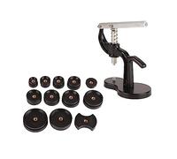 Cryfokt 12 Matrizen Uhrengehäuse-Pressset, Uhrengehäuse-Schließer-Set für Uhrenbatteriewechsel, Exquisite Verarbeitung, Ergonomischer Griff für Uhrmacher