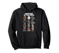 Cryptids of The World Niedliches Cartoon-monsterdiagramm Pullover Hoodie