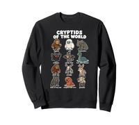 Cryptids of The World Niedliches Cartoon-monsterdiagramm Sweatshirt