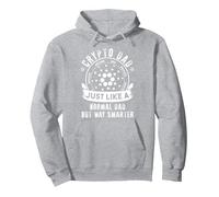 Crypto Dad Cardano Vater Kryptowährung ADA Blockchain HODL Pullover Hoodie, Unisex für Erwachsene, Grau Meliert, XL