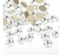 Crystal AB Hotfix-Strasssteine, superhell, Glas-Strass zum Aufbügeln, Kristall-Hotfix-Strasssteine für Stoffbekleidung, Gold, transparent, verschiedene Größen, 1440 Stück, 1 Beutel