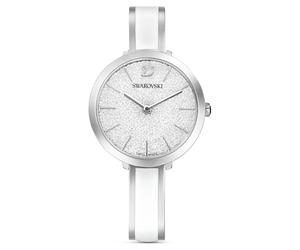 Crystalline delight Uhr, Schweizer Produktion, Metallarmband, Weiß, Edelstahl OS