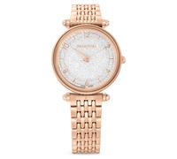 Crystalline wonder Uhr, Schweizer Produktion, Metallarmband, Roséfarben, Roségoldfarbenes Finish OS