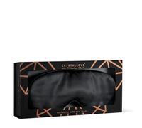 Crystallove Men Silk Eye Mask Schlafmaske Black 1 St.