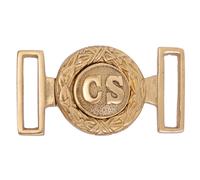 CS Offiziers-Gürtelschnalle der Konföderierten aus Messing - Amerikanischer Bürgerkrieg - Outlet