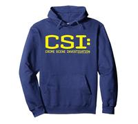 CSI Logo Pullover Hoodie, Unisex für Erwachsene, Marineblau, M