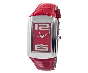 Ct7017m05ac Rote Lederarmbanduhr Einheitsgröße
