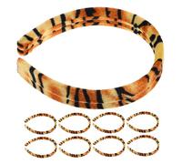 CTIRCHIU 10stücke Rutschfester Haarreif Elastisches Haarband Dünnes Rutschfestes Stirnband Stoffstirnband für Thanksgiving Selbstgemachte Stoffbezogene Haarbänder