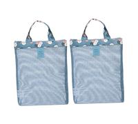 CTIRCHIU 2 Stück Teiliges Mesh strandtaschen Leicht Langlebig Große Kapazität für Handtücher Wasserflaschen Strandspielzeug Sanddurchlässig Vielseitig für Familie und Sommerurlaub