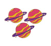 CTIRCHIU 3 Stück Planeten Emaille Pins aus Zinklegierung Leichte und Robuste Broschen mit Weltraum motiv Niedliche Astronauten anstecker für Rucksäcke und Jacken Originelle