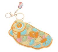 CTIRCHIU Schlüsselanhänger Für Münzgeldbörse: Koi-Fisch, Reißverschlusstasche, Wechselgeldhalter, Japanische Chinesische Geldbörsen, Glücksbringer, Segensanhänger Für Mädchen