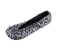 CTM Damen Satin Ballerina Slipper Hausschuh