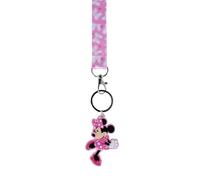 CTM Disney's Minnie Mouse Schlüsselband 2-in-1 Schlüsselanhänger und Taschenanhänger, Pink, Einheitsgröße
