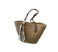 CUAJHNPX Strohtaschen Damen Shopper Strohstrandtaschen Für Frauen Gewebter Strandtasche Lässig Boho Große Schulterhandtaschen Geldbörse Urlaubsurlaub-a