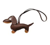 Cuawana Mini-Schlüsselanhänger mit Dackel-Anhänger, niedliches PU-Leder, Welpen, Hund, Schlüsselanhänger, Rucksack, Dekoration, Schmuck für Frauen und Mädchen