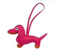 Cuawana Mini-Schlüsselanhänger mit Dackel-Anhänger, niedliches PU-Leder, Welpen, Hund, Schlüsselanhänger, Rucksack, Dekoration, Schmuck für Frauen und Mädchen
