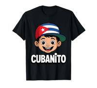 Cubanito Fun Kids Kuba Flag Cap Hispanic Heritage T-Shirt