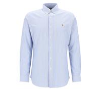 Gestreiftes Custom-Fit Oxfordhemd M Blue