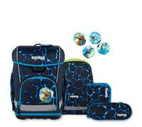 Cubo light Schulrucksack Bärassic Garden-blau