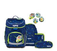 ergobag Cubo SpitzenreitBär 2026, Set 5-tlg, 01510-90352-10 blau, grün