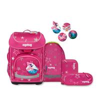 ergobag Schulranzen-Set cubo SternzauBär Rosa 5-teilig 19 Liter