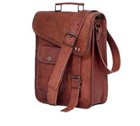 cuero Ledertasche, Tablet-Tasche, Laptoptasche, Büro-Aktentasche, Messenger-Geschenk für Herren, Computer, Used-Look, Braun, 17 Inch, Vintage