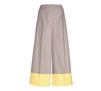 Culotte ALBA MODA "Hose Hose", Damen, Gr. 36, N + K Gr, gelb (taupe, gelb), Obermaterial: 98% Baumwolle CO (CMIA). 2% Elasthan EL., Modern, Hosen Culotte (18416915-36) taupe, gelb