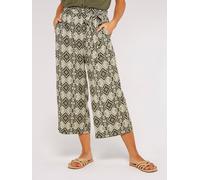 Culotte APRICOT "Culotte", Damen, Gr. S (36), N-Gr, grün (khaki), Obermaterial: 100% Viskose CV., gemustert, Hosen Culotte, mit Ikatmuster (85382515-36) khaki