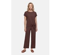 Culotte BETTY BARCLAY "Damen mit Gummizug", Damen, Gr. 44, Normalgrößen, light maroon, Stoff, Obermaterial: 99% Polyester, 1% Elasthan, gerade 3/4-Länge, Hosen Culotte (53687542-44) light maroon