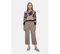Culotte BETTY BARCLAY "Damen unifarben", Damen, Gr. 34, Normalgrößen, beige (grau), Obermaterial: 96% Polyester, 4% Elasthan, relaxed fit 3/4-Länge, Hosen Culotte (29642230-34) grau