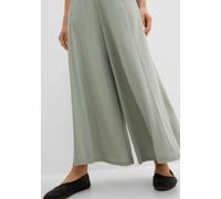 Culotte BONPRIX "Jersey-Culotte mit weitem Bein", Damen, Gr. 40/42 (M), N-Gr, grün (rauchgrün), Obermaterial: 70% Modal, 30% Polyester, loose fit, Hosen Culotte, aus Modal und Polyester, Loose fit Pas