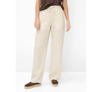Culotte BRAX "Style FARINA", Damen, Gr. 44L88, Langgrößen, hellbraun, Web, 100% Leinen, Hosen Culotte (78110011-88) hellbraun