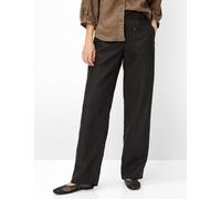 Culotte BRAX "Style FARINA", Damen, Gr. 50, Normalgrößen, schwarz, Web, 100% Leinen, Hosen Culotte (63420441-50) schwarz