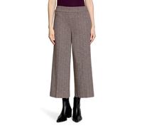 Culotte CARTOON "Damen mit Bügelfalte", Damen, Gr. 36, Normalgrößen, braun (braun, cream), Obermaterial: 66% Polyester, 31% Viskose, 3% Elasthan, figurumspielend 7/8-Länge, Hosen Culotte (69594662-36)
