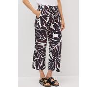 Culotte CECIL, Damen, Gr. L, Länge 26, rot (mulberry rot), Web, Obermaterial: 100% Baumwolle; Gürtel: 100% Baumwolle, bedruckt, loose fit 7/8-Länge, Hosen Culotte, High Waist (63956868-L) mulberry rot