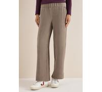 Culotte CECIL, Damen, Gr. L, Länge 28, sandalwood beige melange, Stoff, 96% Polyester, 4% Elasthan, unifarben, weit normal, Hosen Culotte, im Loose Fit (20726906-L) sandalwood beige melange