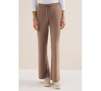 Culotte CECIL, Damen, Gr. L, Länge 30, braun (natural taupe), Web, 77% Baumwolle, 20% Polyester, 3% Elasthan, unifarben, loose fit lang, Hosen Culotte, High Waist (53394133-L) natural taupe