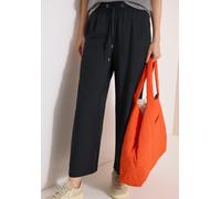 Culotte CECIL, Damen, Gr. M, Länge 26, schwarz (palm breeze grün), Stoff, 100% Viskose, unifarben, loose fit 7/8-Länge, Hosen Culotte, High Waist (92222330-M) palm breeze grün