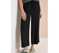 Culotte CECIL, Damen, Gr. S, Länge 26, schwarz, Stoff, 100% Viskose, unifarben, loose fit 7/8-Länge, Hosen Culotte, High Waist (74373309-S) schwarz