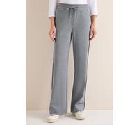 Culotte CECIL, Damen, Gr. S, Länge 30, blau (urban dunkelblau), Stoff, 53% Polyester, 37% Viskose, 10% Elasthan, meliert, loose fit normal, Hosen Culotte, High Waist (54348249-S) urban dunkelblau