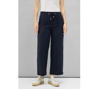 Culotte CECIL, Damen, Gr. XL, Länge 26, blau (universal blau), Stoff, 88% Viskose, 12% Polyamid, unifarben, loose fit knöchelfrei, Hosen Culotte, High Waist (61949957-XL) universal blau