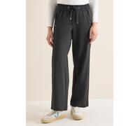 Culotte CECIL, Damen, Gr. XL, Länge 30, deep grau melange, Stoff, 61% Viskose, 32% Polyamid, 7% Elasthan, unifarben mit Farbeinsatz, loose fit knöchellang, Hosen Culotte, mit Tape (78111455-XL) deep g