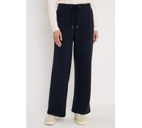 Culotte CECIL, Damen, Gr. XL, Länge 30, urban dunkelblau, Web, 77% Baumwolle, 20% Polyester, 3% Elasthan, unifarben, loose fit lang, Hosen Culotte, High Waist (67152740-XL) urban dunkelblau