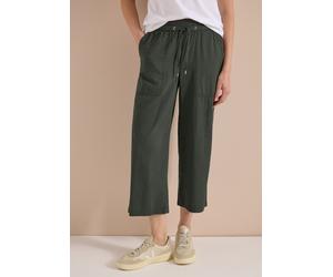 Culotte CECIL, Damen, Gr. XXL, Länge 24, khaki, Web, 75% Baumwolle, 25% Modal, unifarben, loose fit 3/4-Länge, Hosen Culotte, aus Seersucker-Material (33365827-XXL) khaki