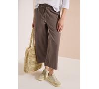 Culotte CECIL, Damen, Gr. XXL, Länge 24, urban taupe, Web, 75% Baumwolle, 25% Modal, unifarben, loose fit 3/4-Länge, Hosen Culotte, aus Seersucker-Material (59753412-XXL) urban taupe