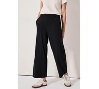 Cecil Damenhose B378847 Wide-Leg Jersey Schwarz XXL
